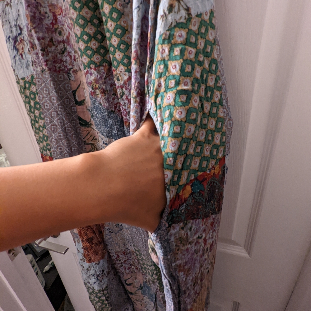 Patchwork Print Bohemian Boho Maxi - image 6